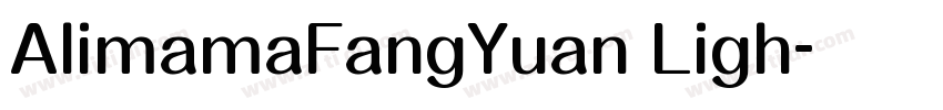 AlimamaFangYuan Ligh字体转换
